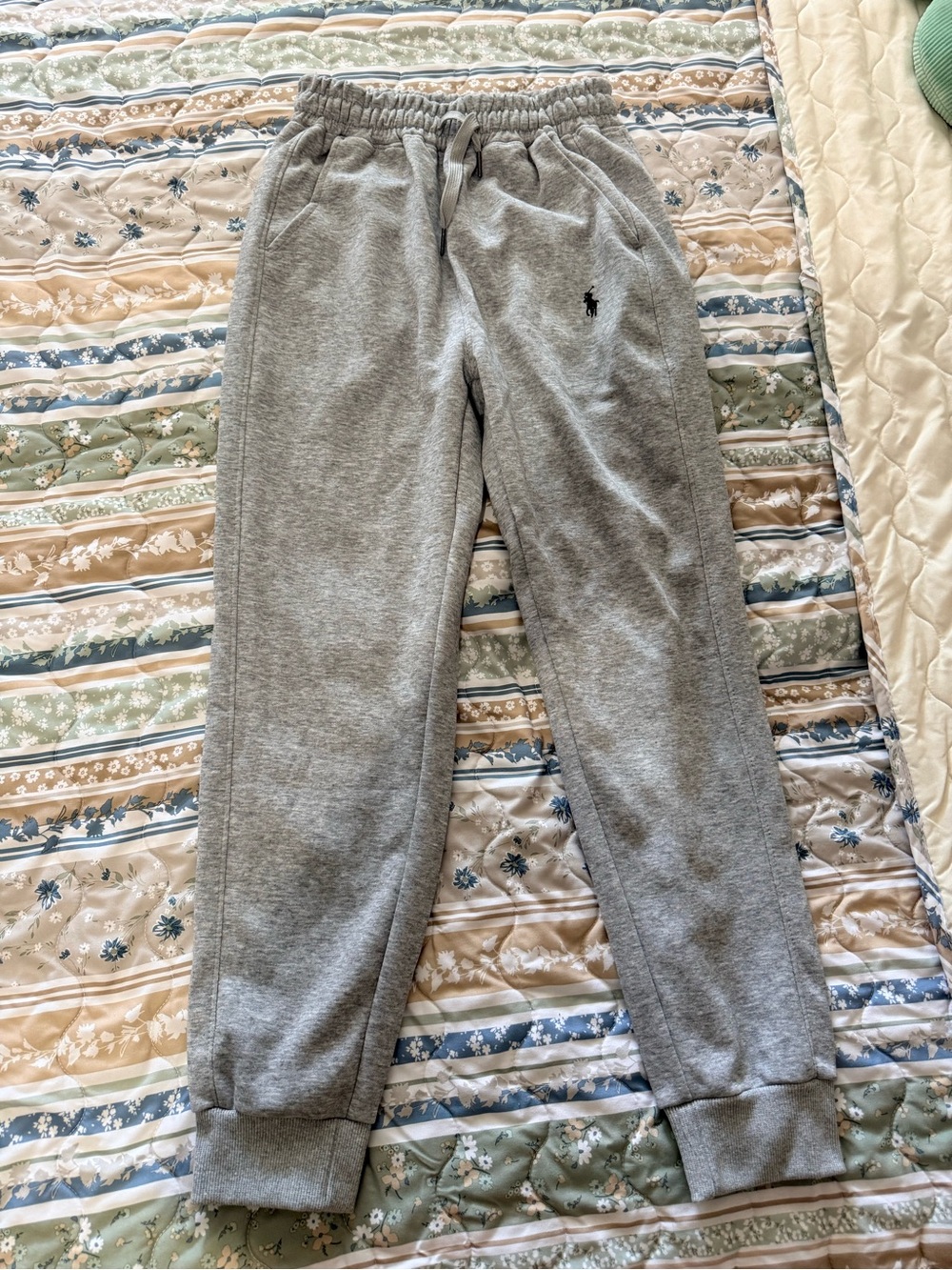 Ralph Lauren Light Gray Fleece Jogger Pants - Men